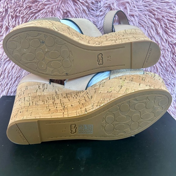 COACH - Isla Metallic Wedge: Women’s size 7.5B - Picture 10 of 14